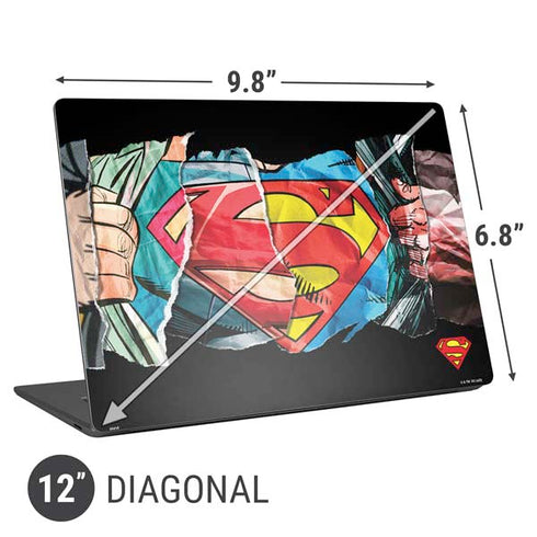 DC Comics Superman Shield Universal Laptop 12in (9.8 x 6.8in) Skin